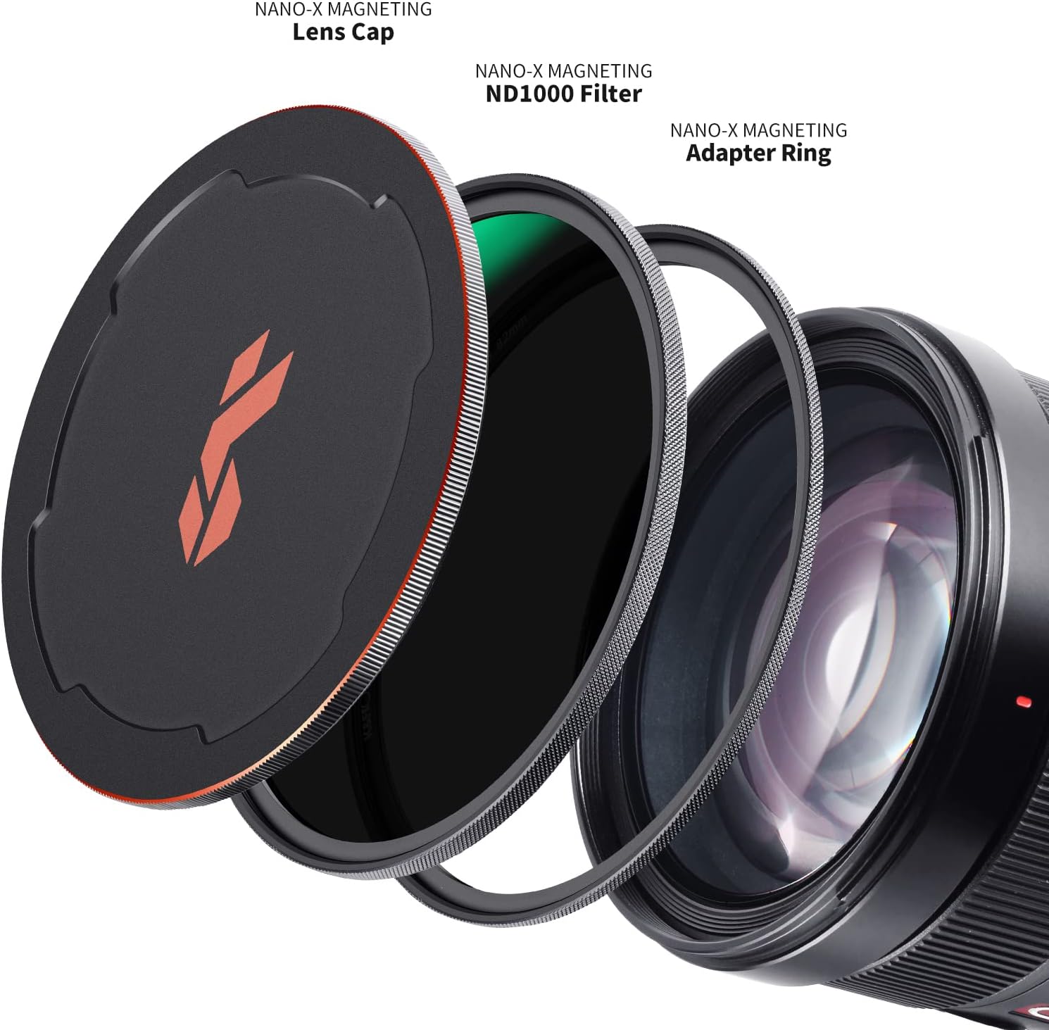 K&F Concept 55mm Magnetic Quick Swap System ND1000 Lens Filter (10-Stop Fixed Neutral Density Filter) Hydrophobic with 28 Multi-Layer Coatings for Camera Lens Pack of 2