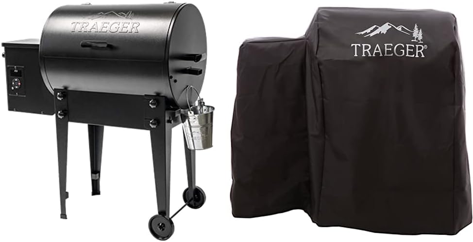 Traeger Grills Tailgater 20 Portable Wood Pellet Grill and Smoker, Black