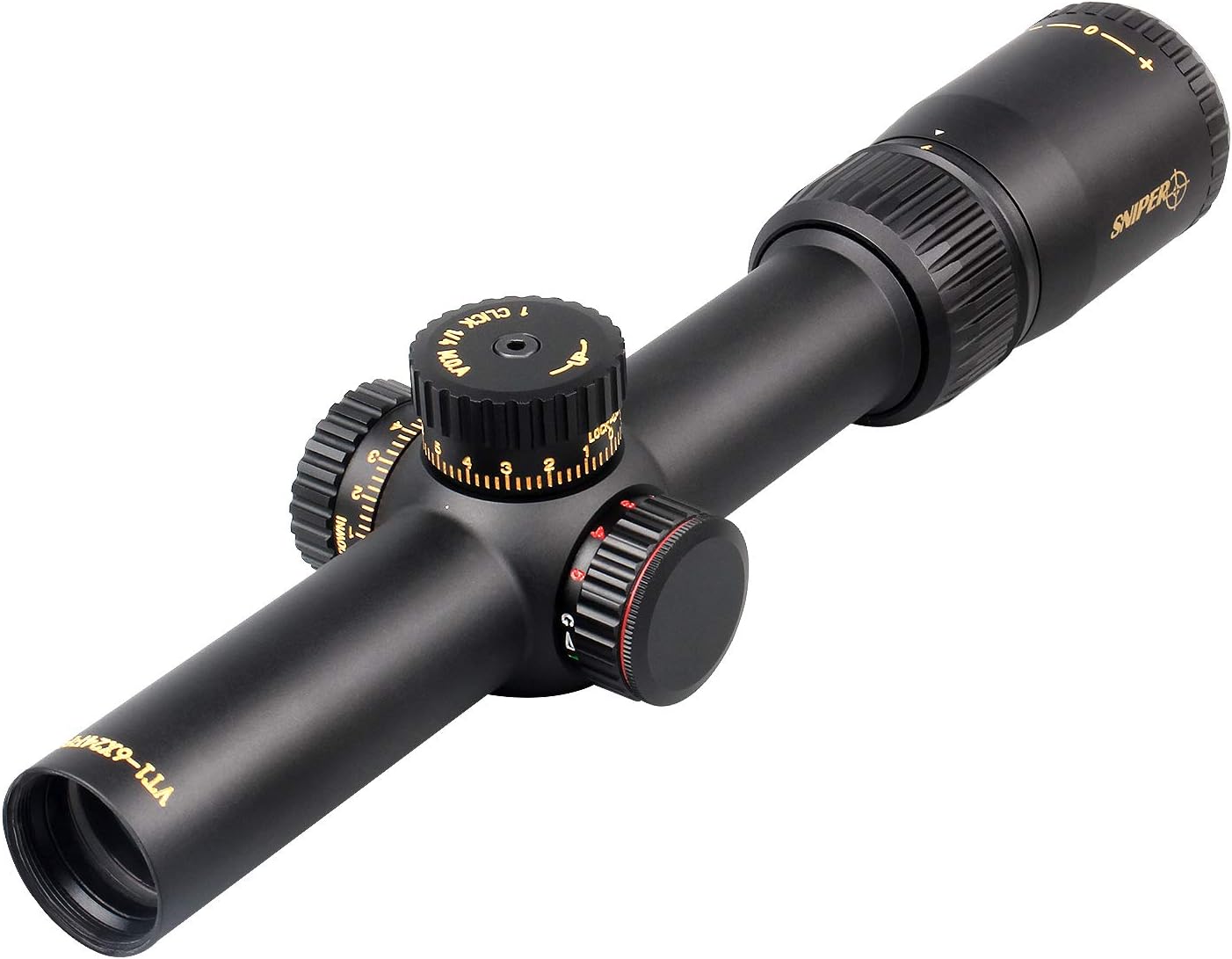 VT 1-6X24 FFP First Focal Plane (FFP) Scope with Red/Green Illuminated Reticle Includes Scope Mount