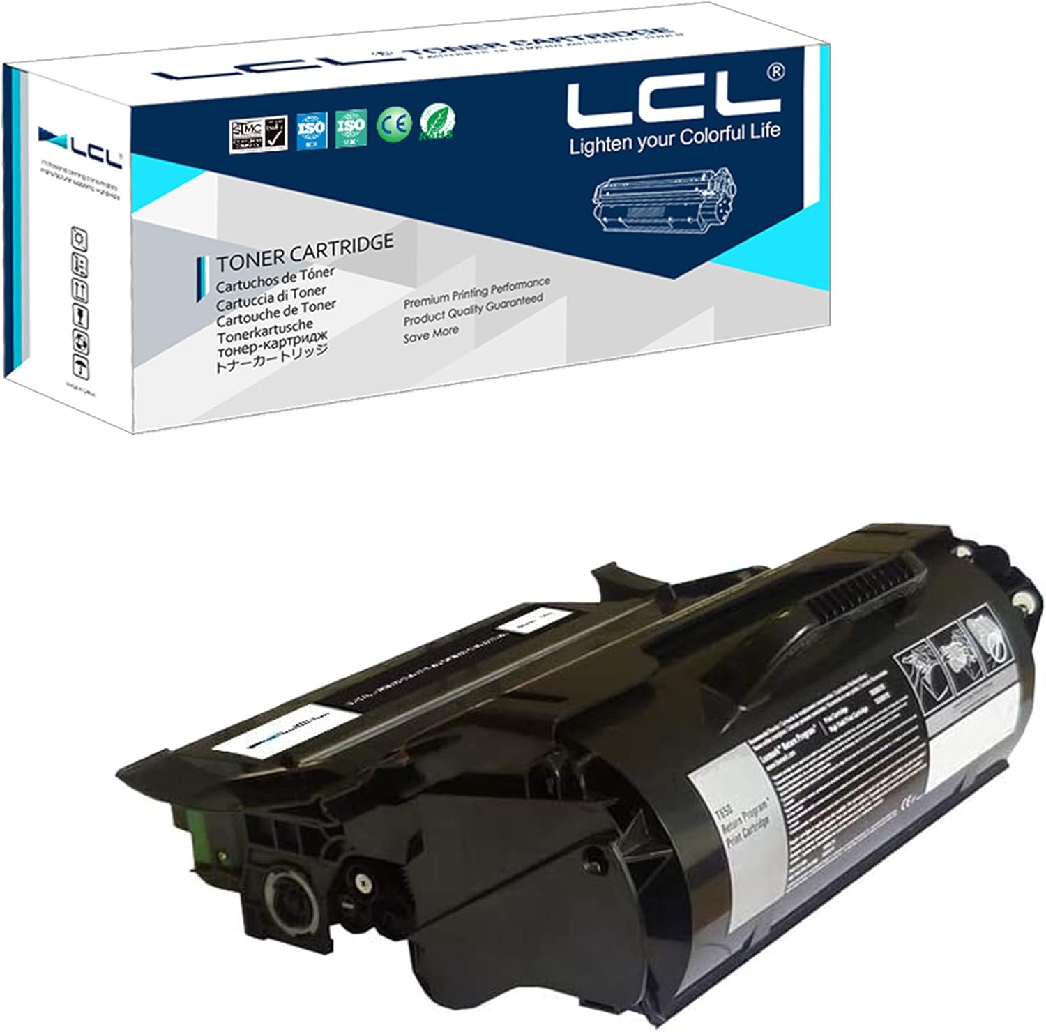 LCL Remanufactured Toner Cartridge Replacement for Lexmark X651A11A X651A21A X651de X652de X654de X656de X658de X651 X652 X654 X656 X656dte X658 X658dfe X658dme X658dte X658dtfe (1-Pack Black)