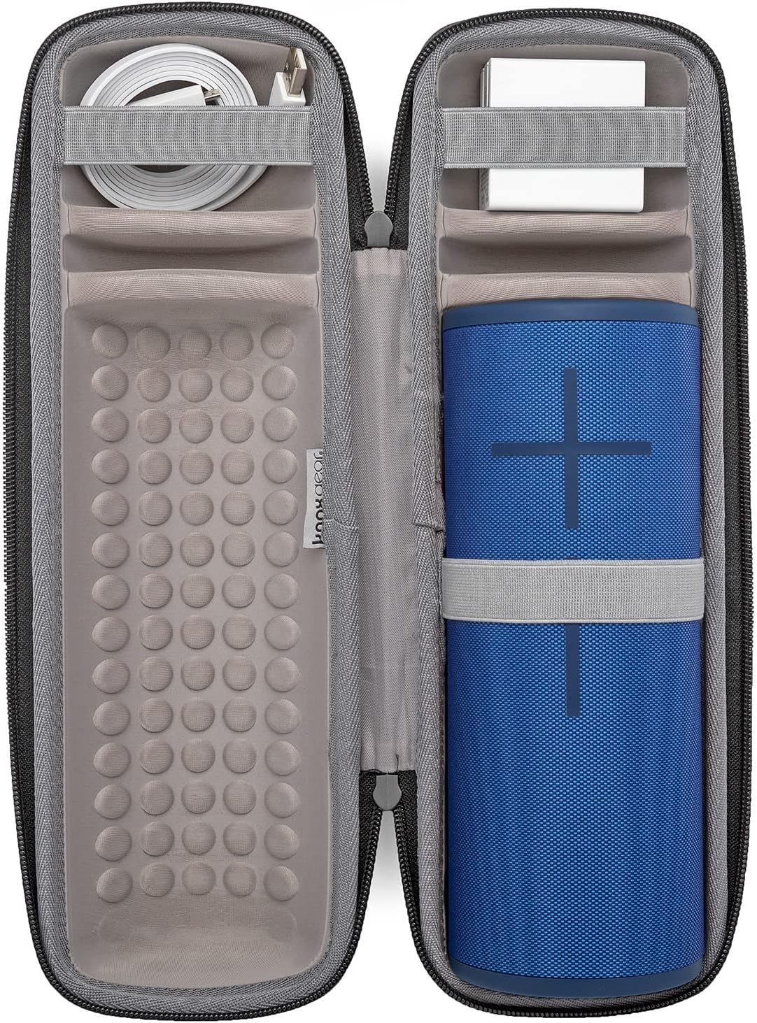 Ultimate Ears MEGABOOM 3 Waterproof Wireless Bluetooth Speaker (Night Black) with Included Cable & Wall Plug Bundled with Knox Gear Protective Padded Case (2 Items)