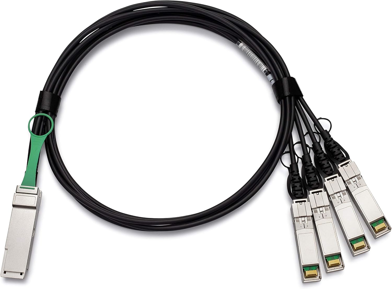 Mellanox Compatible MC2609130-001 40G QSFP to 4xSFP+ Breakout Twinax Cable | 4x10G 1M Passive DAC MC2609130-001-HPC