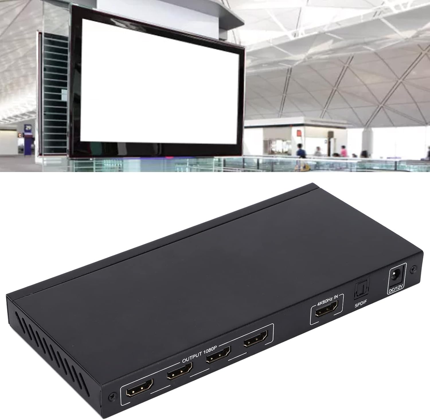 Dpofirs LED Video Wall Controller, 2X2 HDMI Video Image Processor, 1080P TV Wall Processor for 4 TV Splicing Display (1920x1080P 60Hz)(US 110-240V)