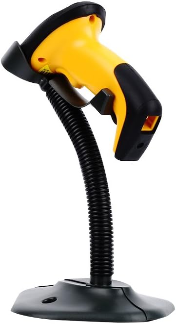 EVAWGIB Warehouse Barcode Scanner 328Feet Transmission Distance USB Cable 1D/2D Automatic QR Code Scanner Handheld Barcode Reader Wried&Wireless Barcode Scanner with 2.4GHz (EV-X2202-EE Braket) Pack of 2