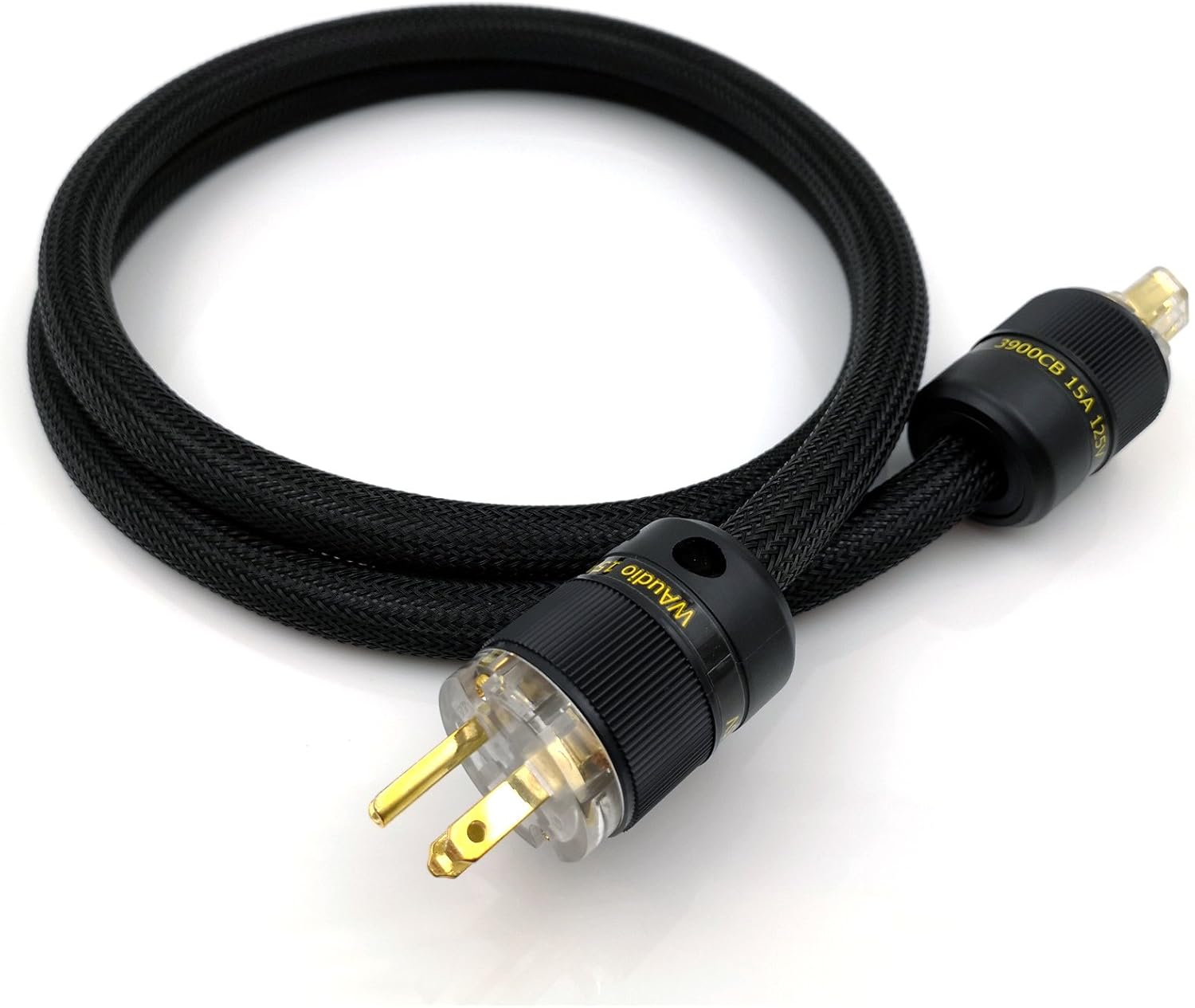 Audiophile AC Power Cable - WAudio 10AWG HiFi Power Cord 3.3FT Pack of 2