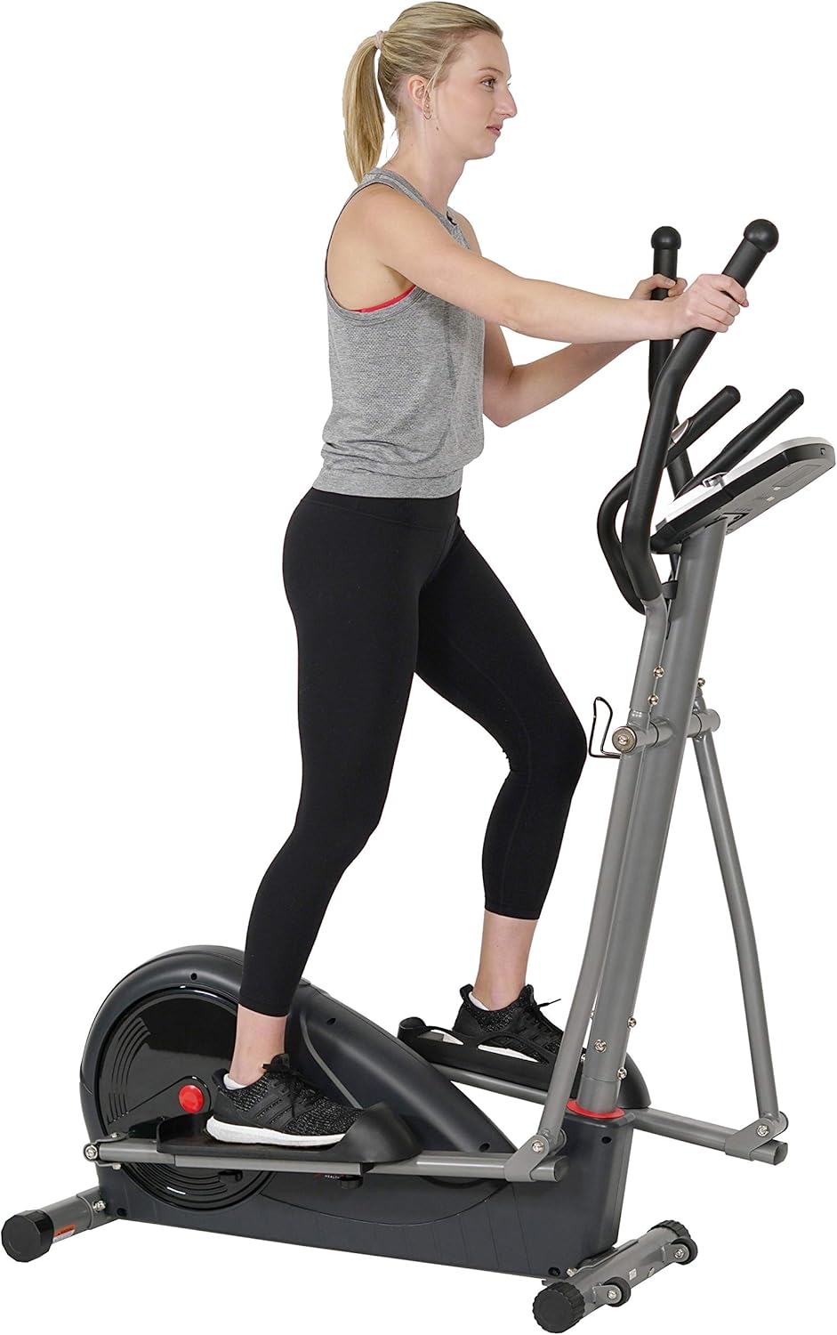 Sunny Health & Fitness Pre-Programmed Elliptical Trainer - SF-E320002, black