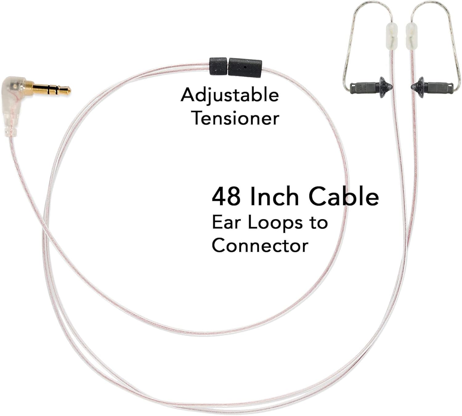 Dual Ear Invisible Series: The Ultimate Discrete Monitor Only IFB Earpiece-3.5mm Anchor/Broadcaster Earset