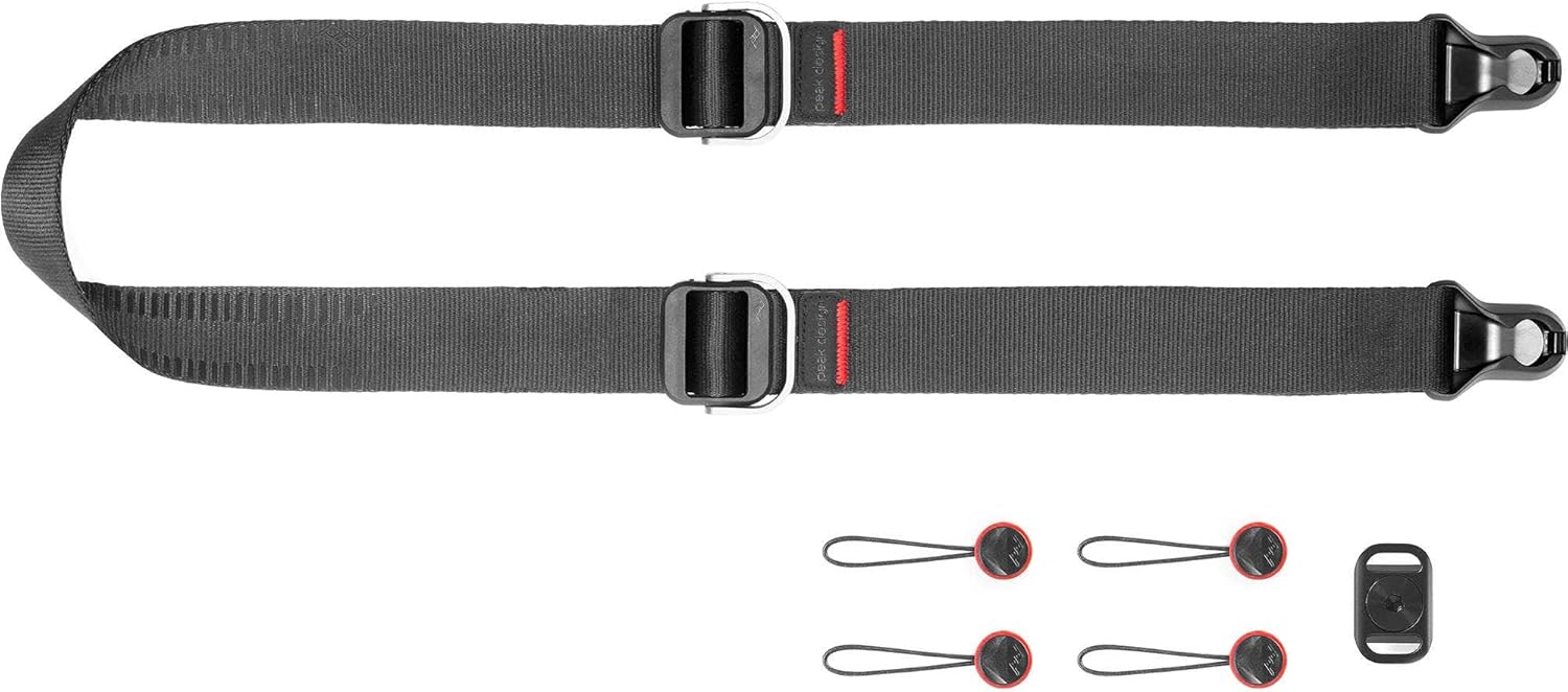 Peak Design Slide Lite Camera Strap Black (SLL-BK-3) Pack of 2