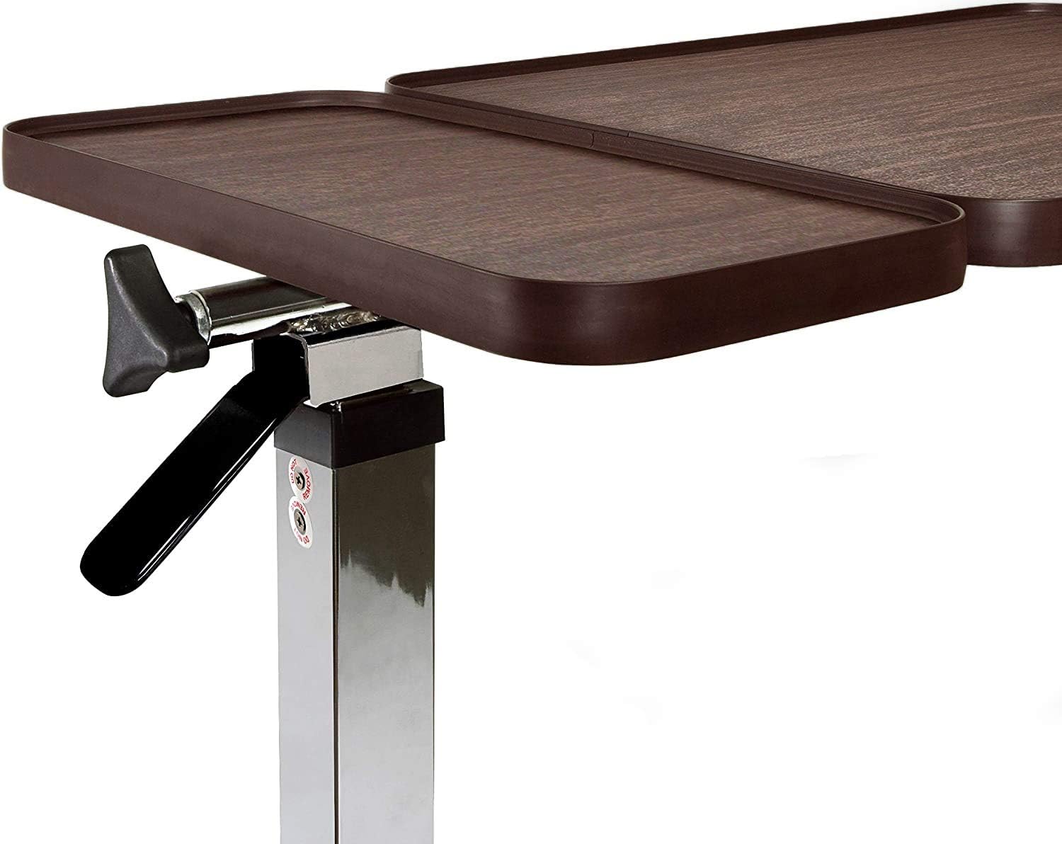 Vaunn Tilt Top overbed Table, 1 Count (Pack of 1), Brown Matte Pack of 2