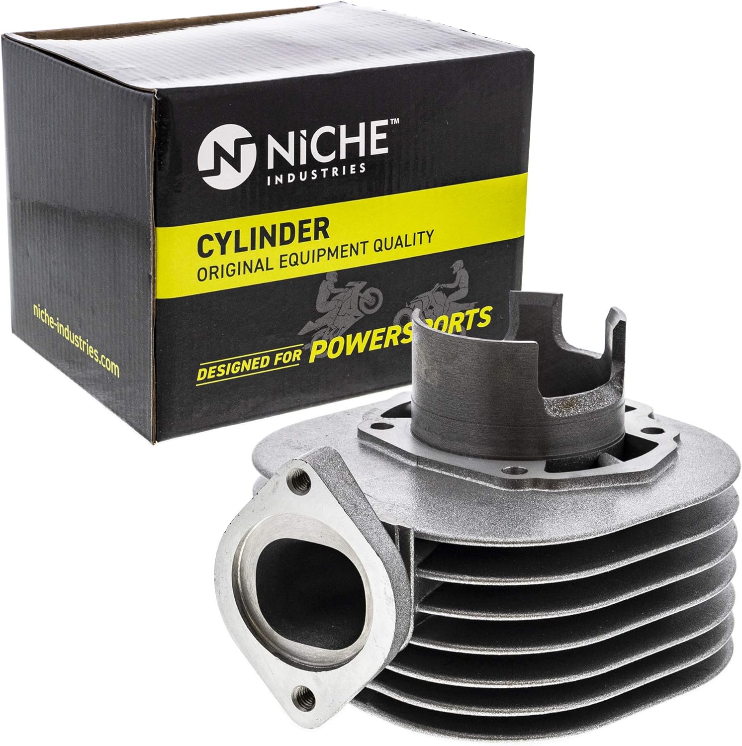NICHE Standard Bore Cylinder for Suzuki QuadSport LT80 Kawasaki KFX80 11005-S006 50mm 82cc Pack of 2