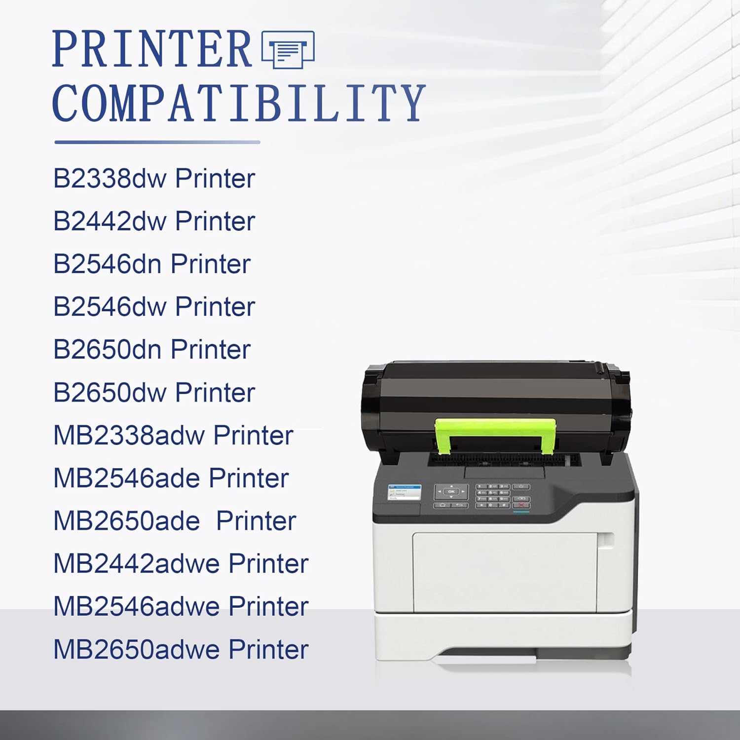 USTYLETONER B231000 B2338 Compatible Remanufactured Toner Cartridge Replacement for Lexmark MB2338adw MB2442adwe MB2546ade MB2546adwe MB2650ade Printer Toner (1 Black)