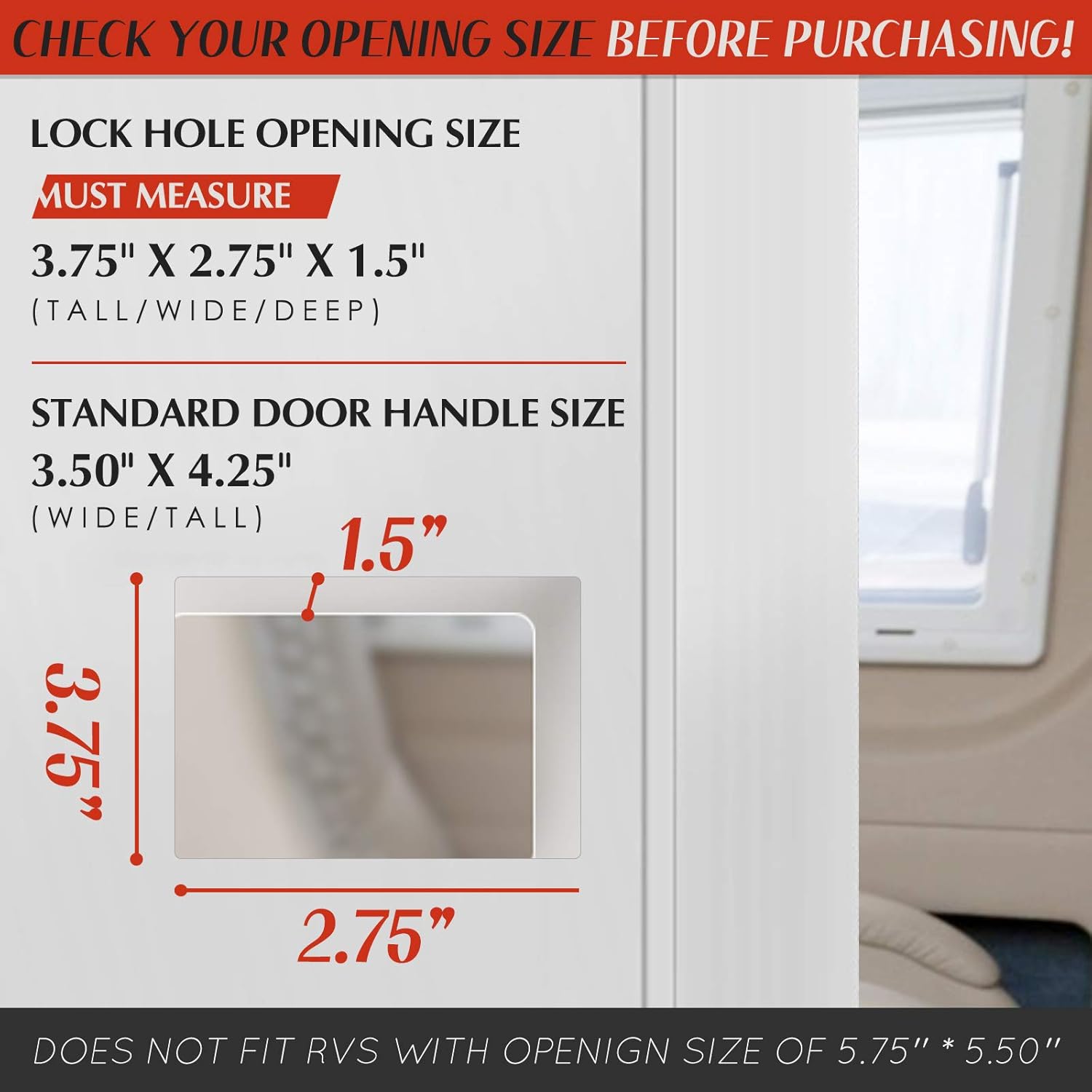 RV Door Lock Keyless Entry with Deadbolt, Zinc Alloy RV Door Latch with Two Wireless Remote Controllers, Handle Latch with Keypad & Fob 20m for RV Caravan Trailer Car Camper, RV Accessories