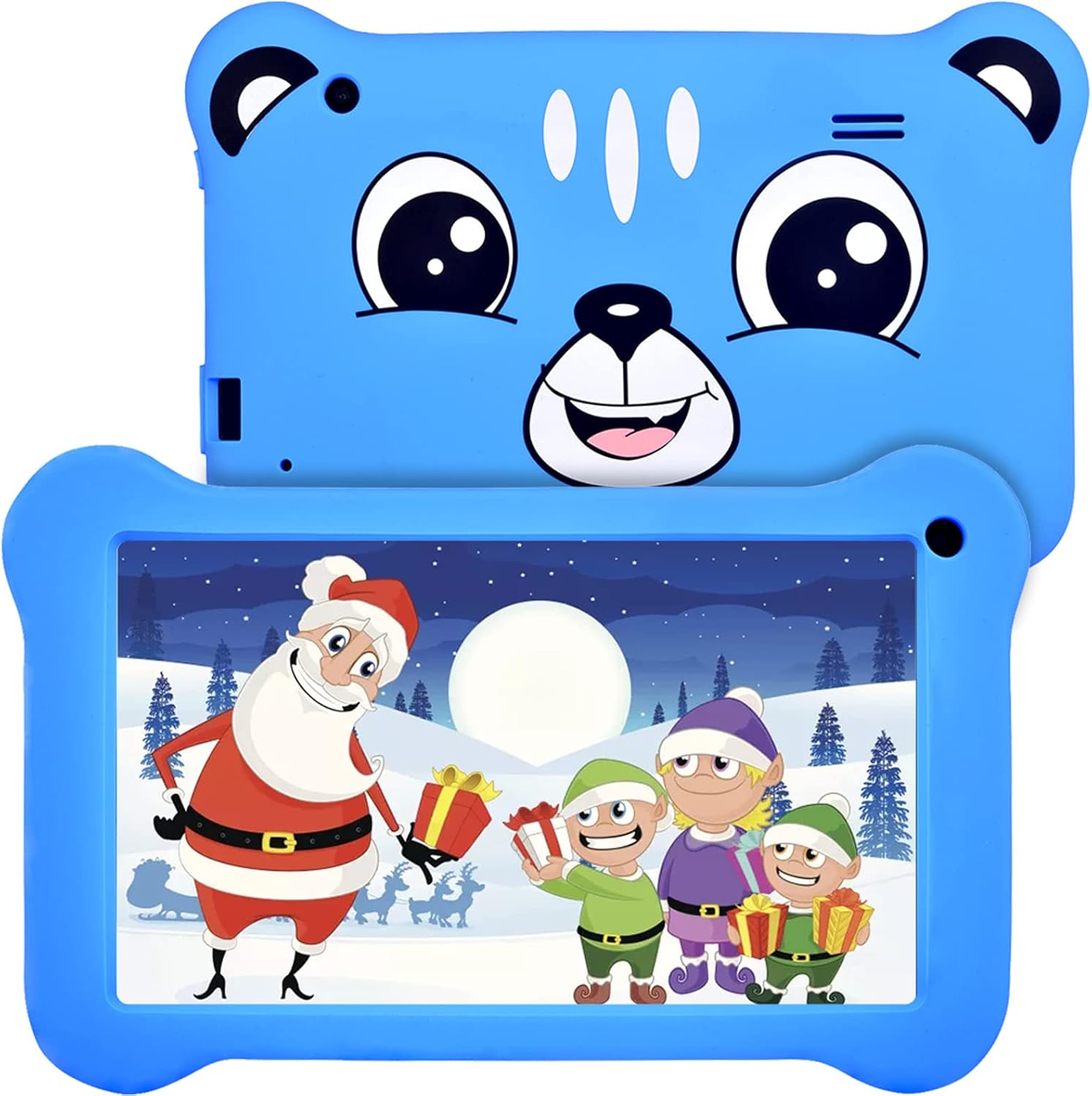 Kids Tablet, 2GB +16GB, Android 9.0 Tablet for Kids Dual Cameras 7 inch IPS Eye Protection Screen Learning Tablet with WiFi GMS Certified Kids-Proof Children Tablets Parent Control Pack of 2