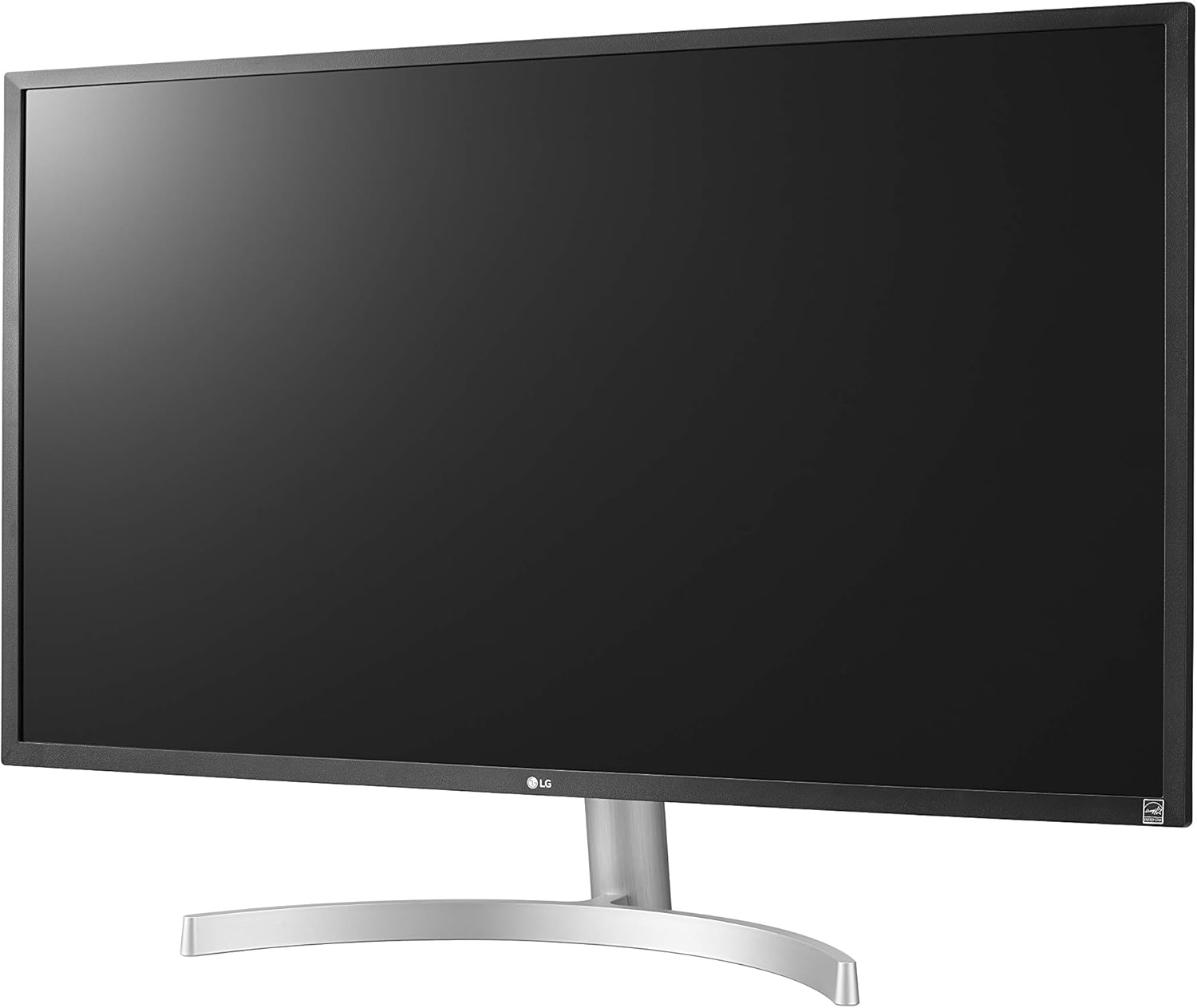 LG 32UL500-W 32 Inch UHD (3840 x 2160) VA Display with AMD FreeSync, DCI-P3 95% Color Gamut and HDR 10 Compatibility, Silver/White, Silve/White