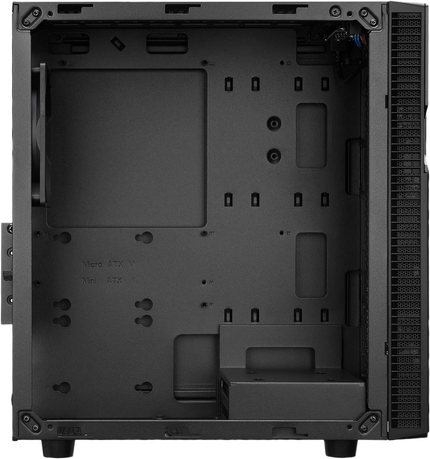 Rosewill FBM-X2 Micro ATX Mini Tower Gaming PC Computer Case with 1 Pre-Installed Fan Pack of 2