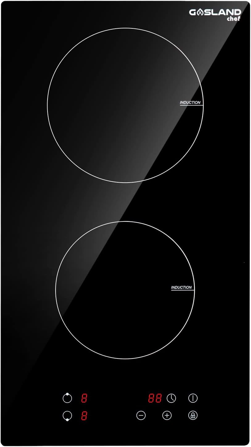 Induction Cooktop 30 Inch, GASLAND Chef IH77BF Electric Stovetop, 240V Drop-in 4 Cooking Zone Countertop, 9 Power Levels, Sensor Touch Control, Child Lock, 1-99 Minutes Timer