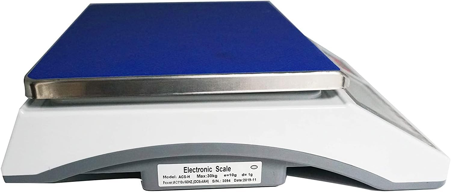 PEC-C30KS Digital Counting Scale | Commercial Weighing Scales with Large Display and Rechargeable Battery (66lbs/0.002lb)