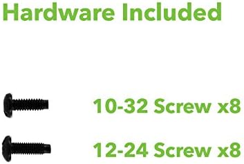 NavePoint 1U Rack Mount 4-Post Shelf Rail Full Depth - 33.5 Inches deep Pack of 2