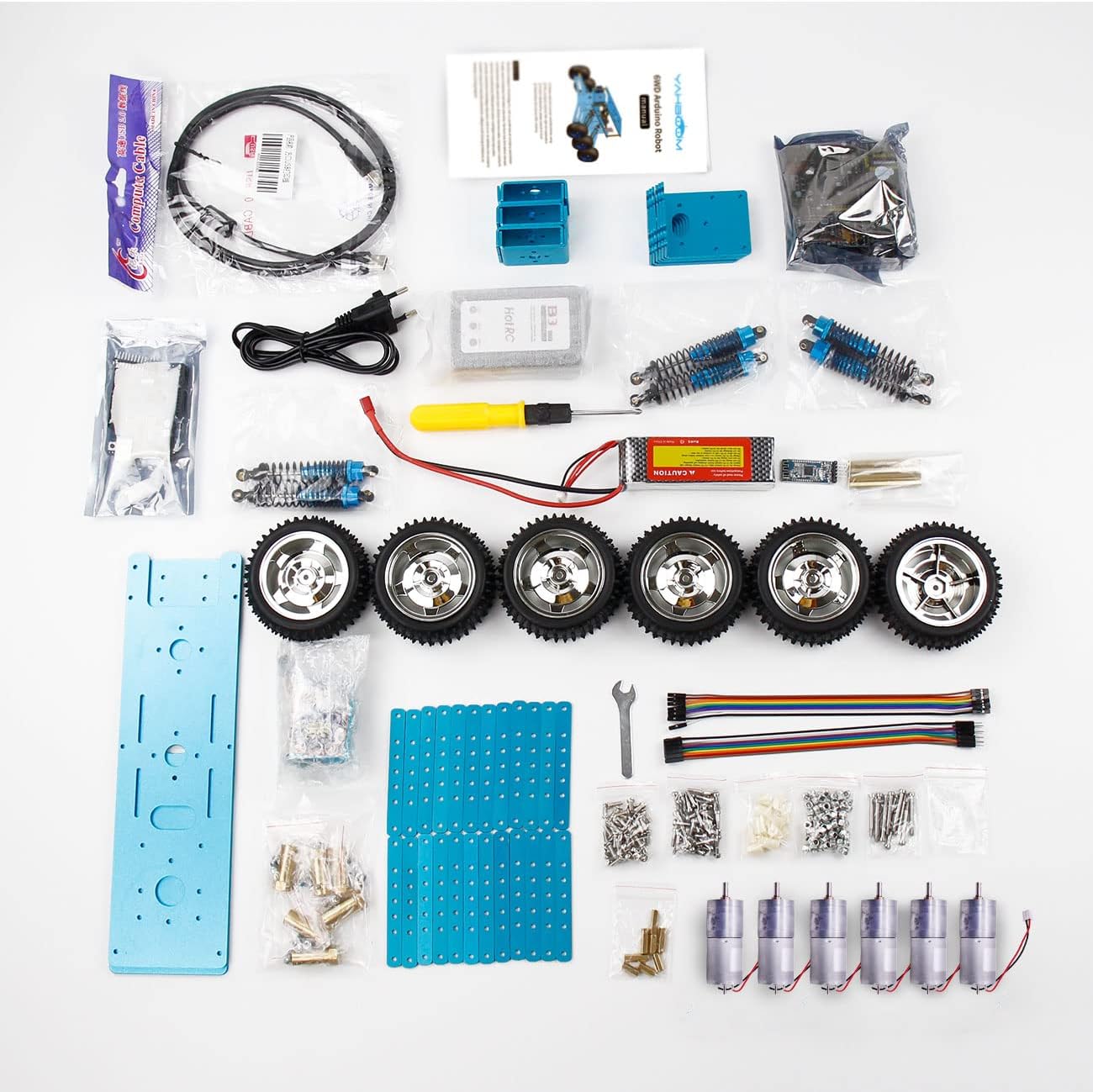 Professional 6WD UNO R3 Smart Robot kit Compatible with Arduino