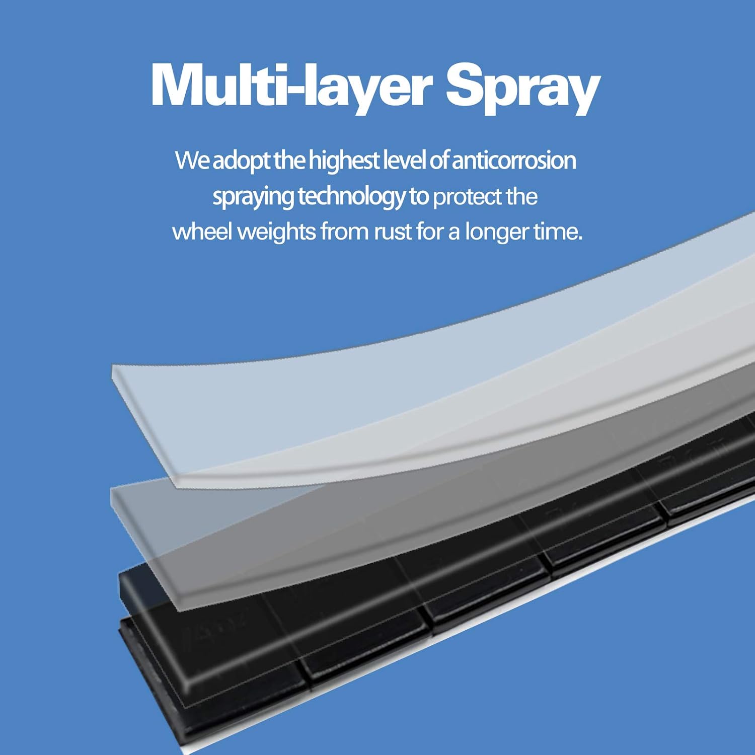 CKAuto 0.25oz, Black, Adhesive Stick on Roll Wheel Weights, 5 kgs/ 11 lb/Roll, 715pcs, OE Quality Pack of 2