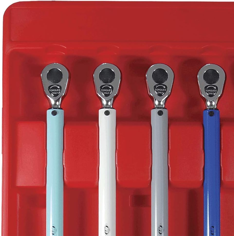 AFF 5 Piece Preset Torque Wrench Set, 65-140 ft/lbs, 1/2