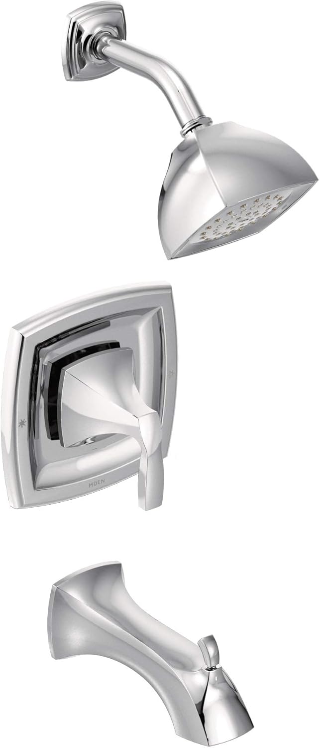 Moen T2693NL Voss Posi-Temp Pressure Balancing Tub and Shower Trim Kit, Valve Required, Polished Nickel