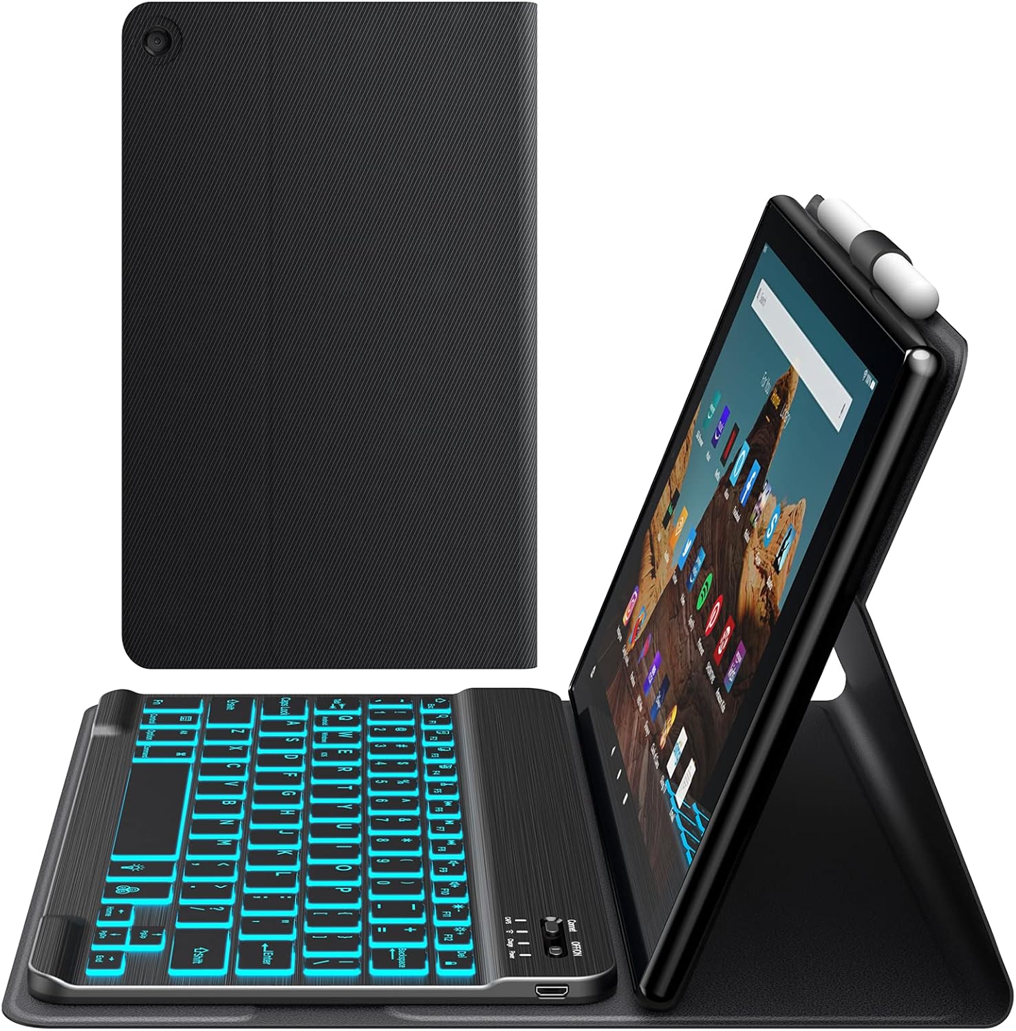 Keyboard for Kindle Fire HD 10: 2019/2017 Models 9th/7th Generation 10.1