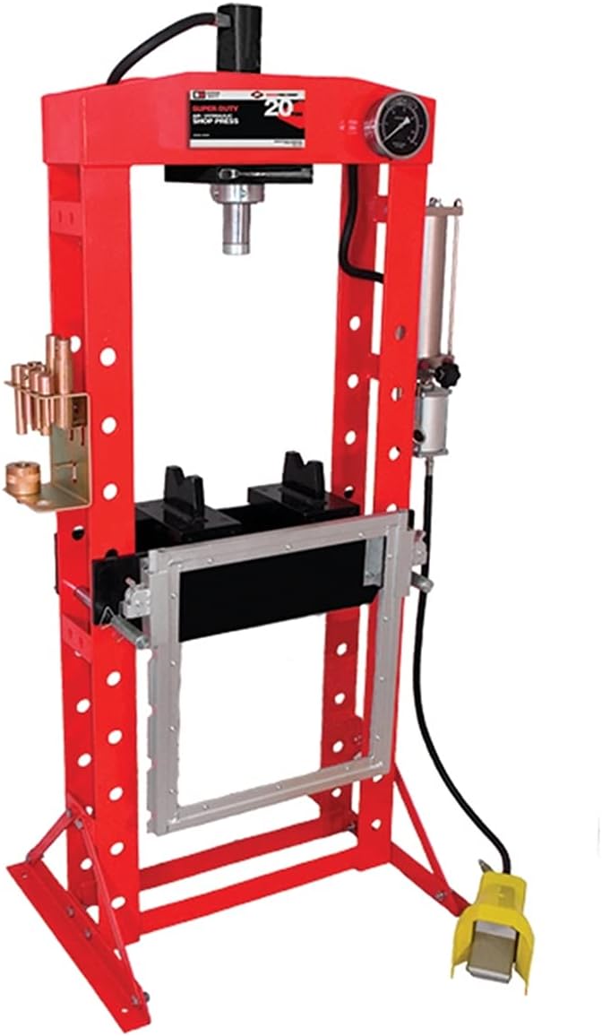 AFF Super Duty Hydraulic Shop Press, 20 Ton Capacity, 35