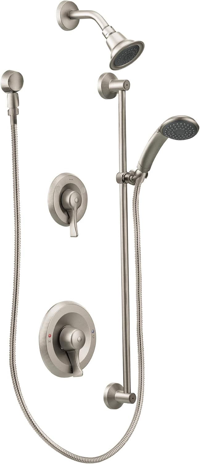 Moen T8342EP15CBN Commercial M-Dura Posi-Temp Shower Trim Kit without Valve, 1.5-gpm, Classic Brushed Nickel