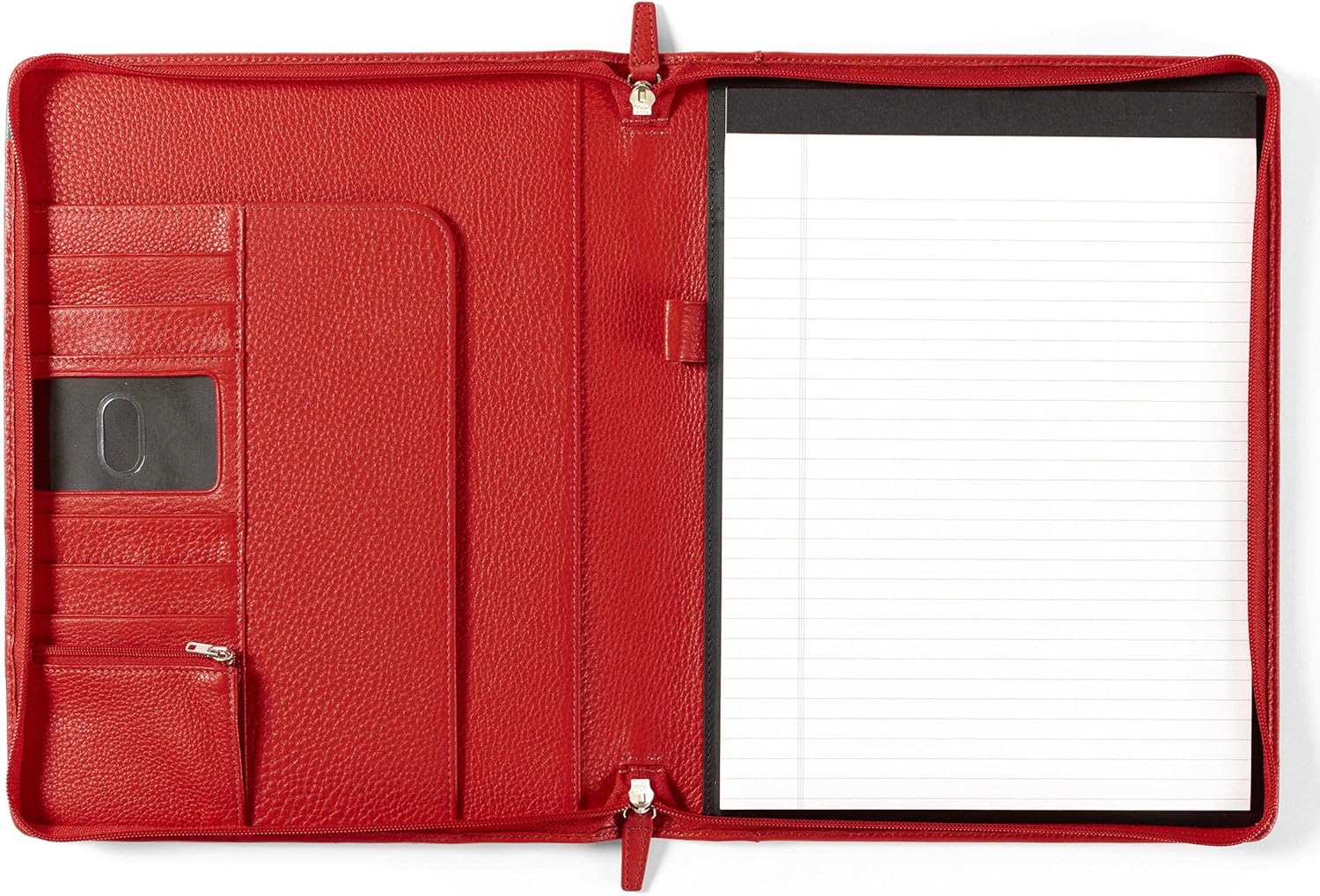 Leatherology Cognac Classic Zippered Padfolio