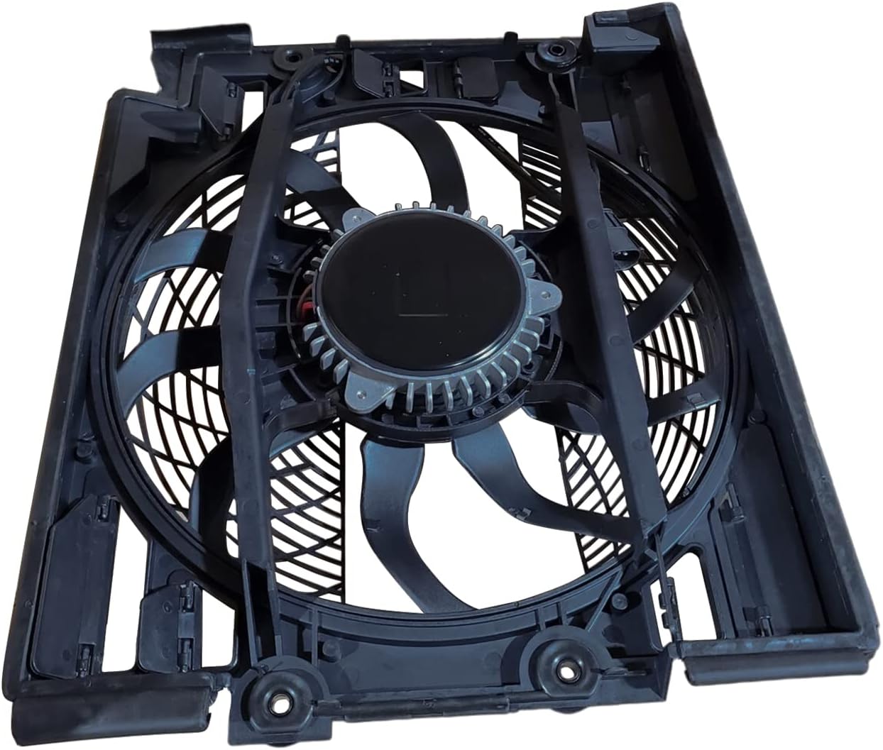 TOPAZ 64546921395 A/C Condenser Cooling Fan Brushless Assembly for BMW 5 Series 525i 528i 528iT 530i 540i M5 E39