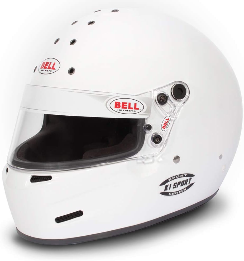 Bell Racing 1420A45 K1 SPORT WHITE LARGE 60 SA2020 V.15 BRUS HELMET