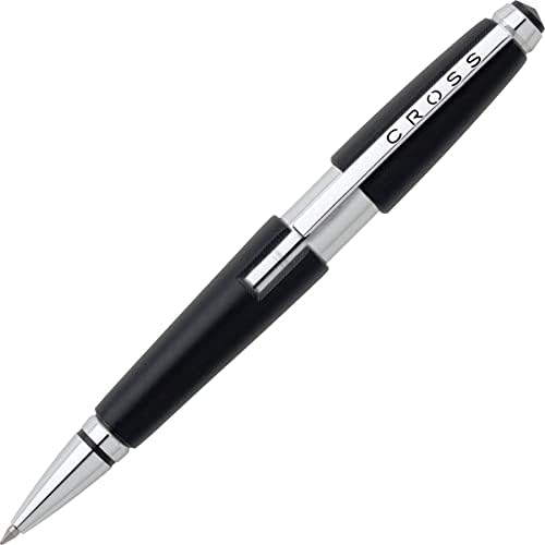Cross Edge Matte Black Lacquer Gel Rollerball Pen Pack of 2