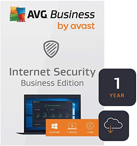 AVG Internet Security Business Edition 2020 | Antivirus protection for PCs, emails, servers & network | 5 Devices, 1 Year [Download]