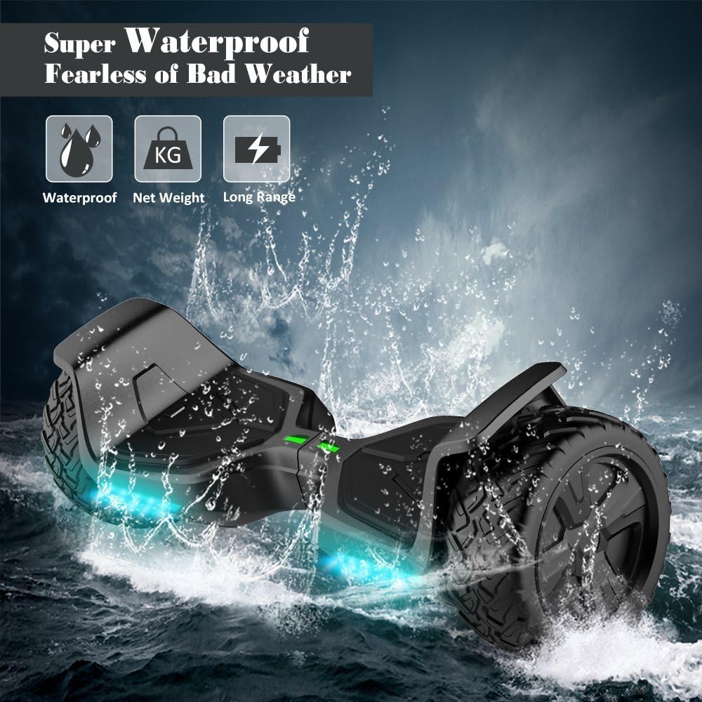 8.5'' All Terrain Off-Road Hoverboard with Bluetooth Speaker, LED Lights, UL2272 Certified