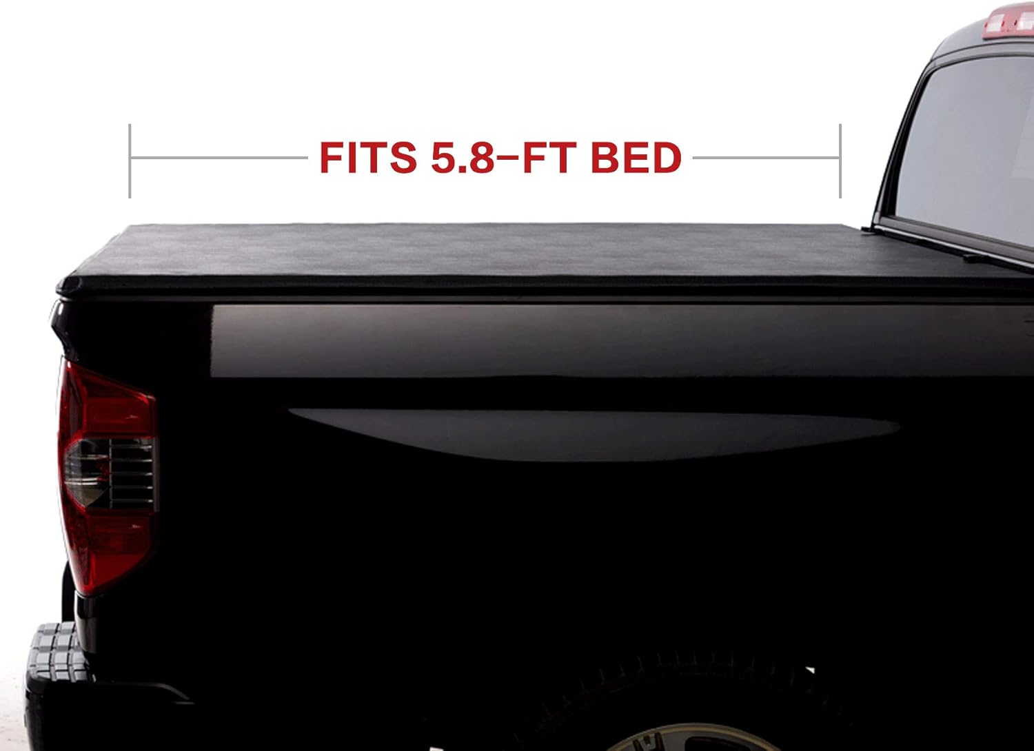 North Mountain Soft Roll Up Tonneau Cover, Compatible with 2019-now Silverado/Sierra 1500 5.8'/69.9
