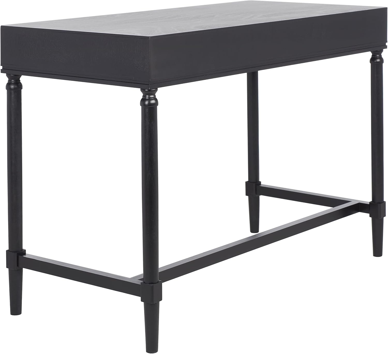 SAFAVIEH Home Collection Takita Black/Natural 2-Drawer Computer Table Office Desk DSK5702D