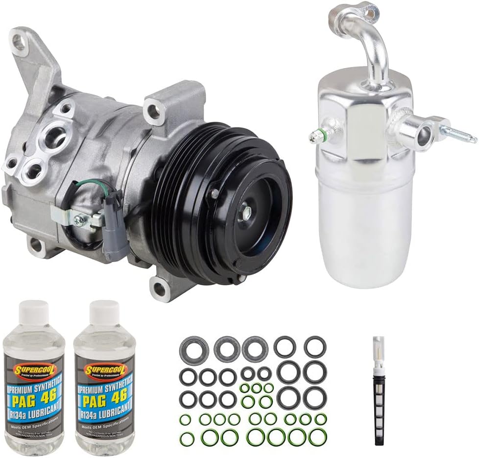 OEM AC Compressor & A/C Repair Kit For Chevy Tahoe Suburban Avalanche GMC Yukon Cadillac Escalade 2003-2005 w/Rear AC - BuyAutoParts 60-83327RN NEW