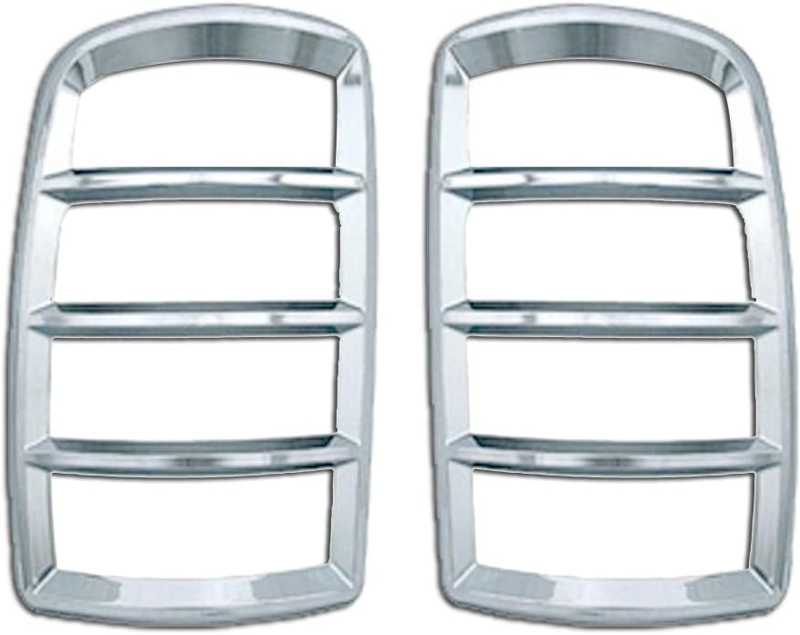 Razer Auto Triple Chrome Plated Tail Light Bezel Trim Cover compatible with 2000 to 2006 GMC Yukon Pack of 2