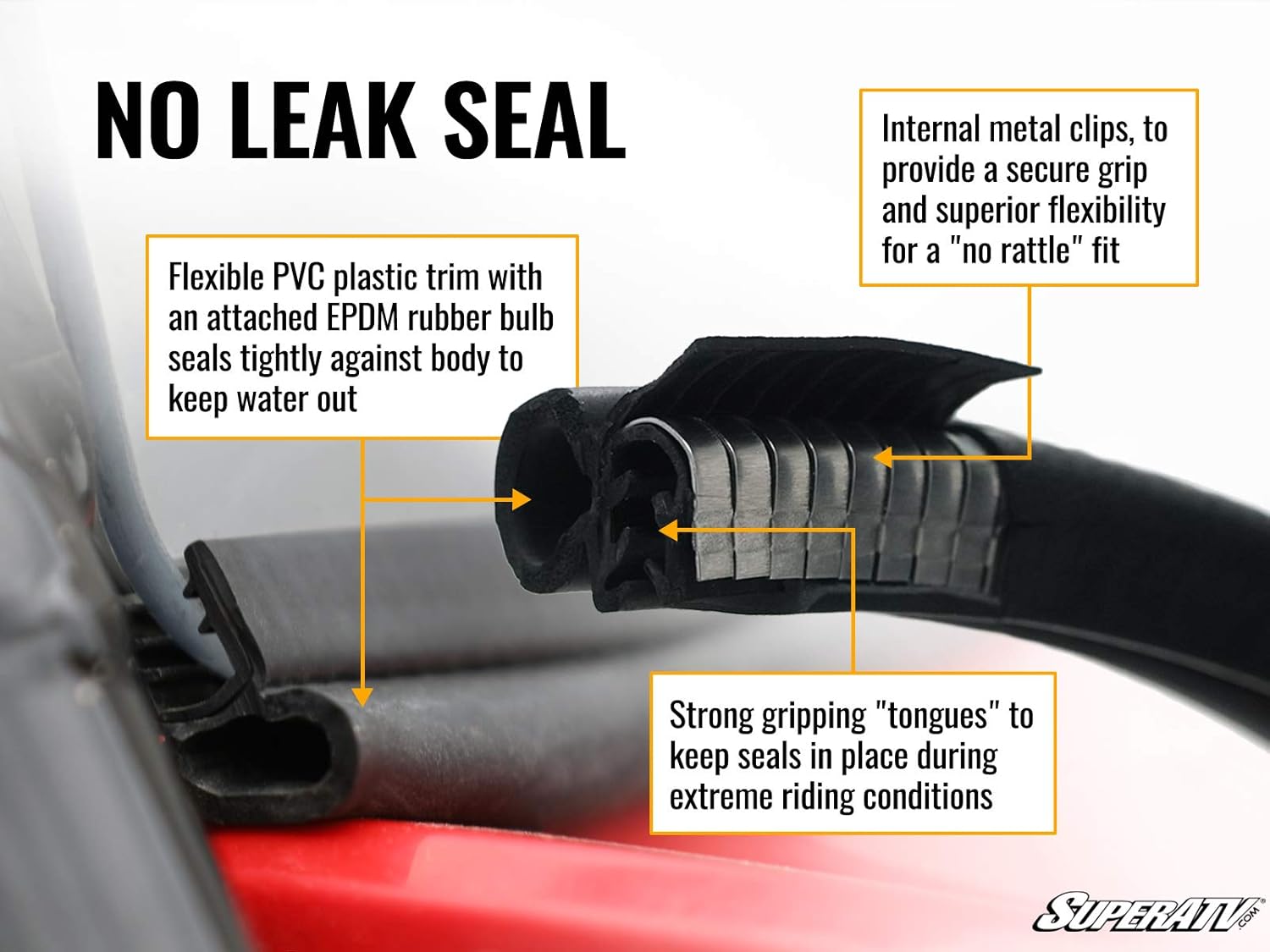 SuperATV Full Windshield for 2015-2021 Polaris Ranger Midsize 570 / Crew | 2017+ Ranger Midsize 500 / ETX | 1/4