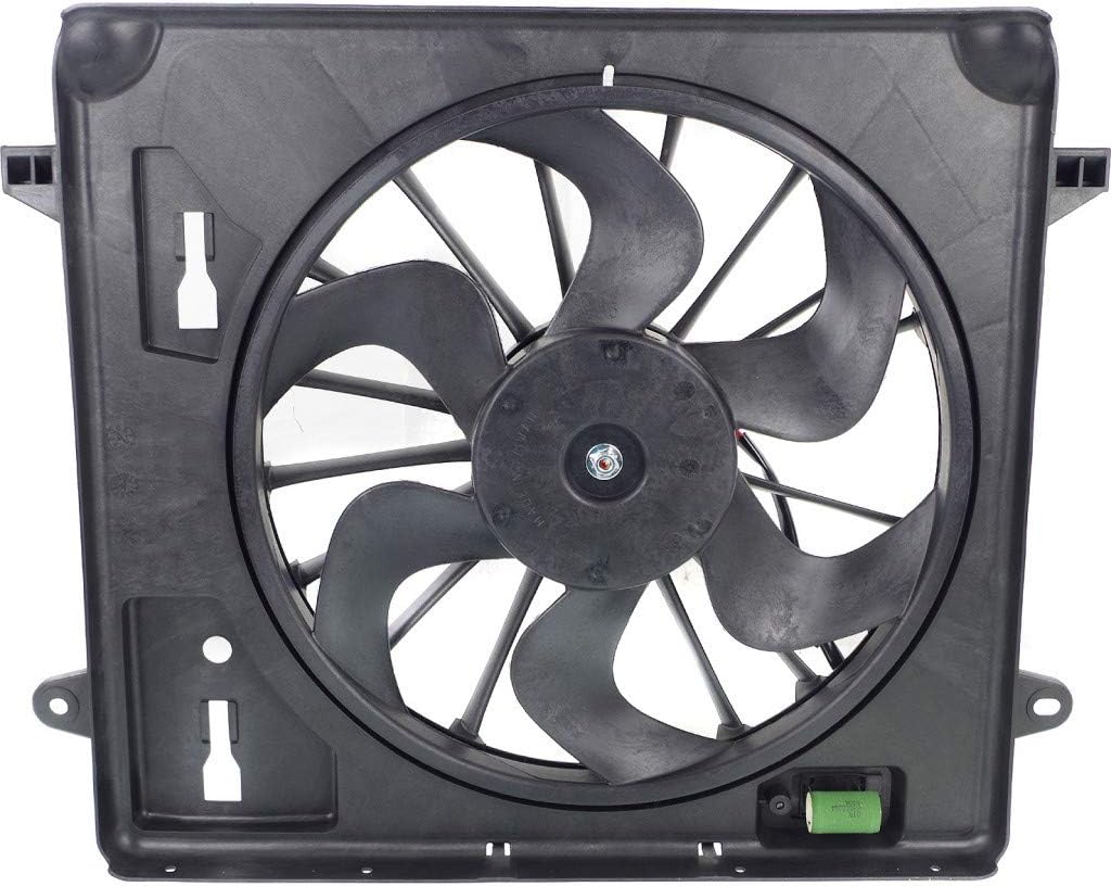 For Jeep Wrangler JK Radiator Fan 2007 08 09 10 2011 Single Fan | CH3115167 | 68039594AA