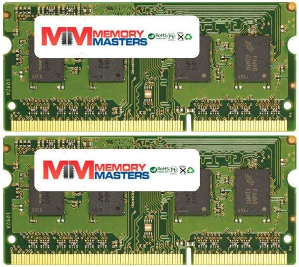 MemoryMasters Compatible Crucial 4GB Kit (2GBx2) DDR2 667MHz (PC2-5300) CL5 SODIMM 200-Pin Notebook Memory Modules CT2KIT25664AC667 / CT2CP25664AC667 Pack of 2