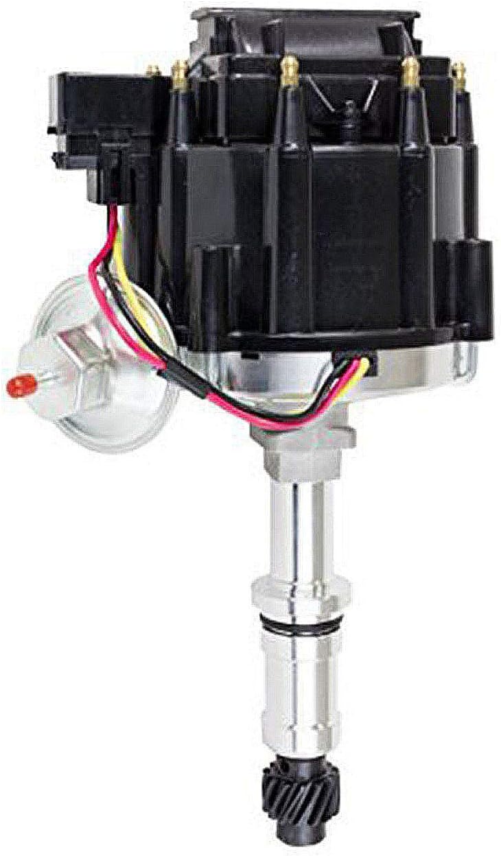 A-Team Performance - HEI Distributor 65K Coil - Compatible with Buick Small Block SB 215 340 350 (3.5L / 215 1970-1974 Range Rover) One Wire Installation Red Cap