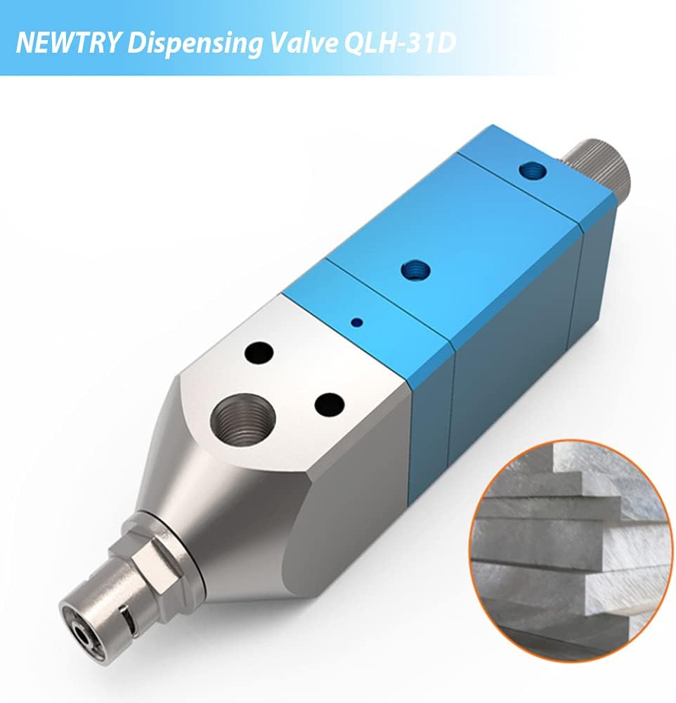 NEWTRY Dispensing Valve QLH-31D 0.01ml Pneumatic Lift Back Suction Dispensing Valve Precision Glue Valve UV Valve Small Volume