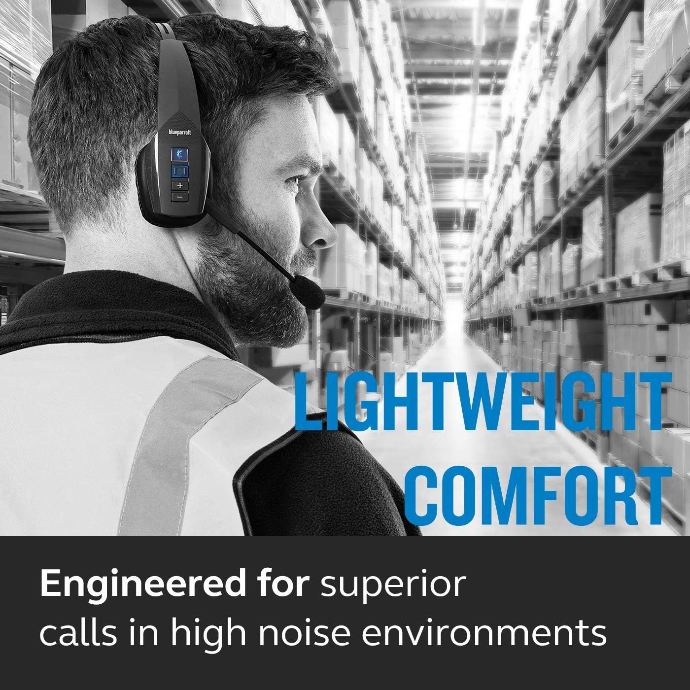 BlueParrott B350-XT 203475 Noise Canceling Bluetooth Headset (Renewed)