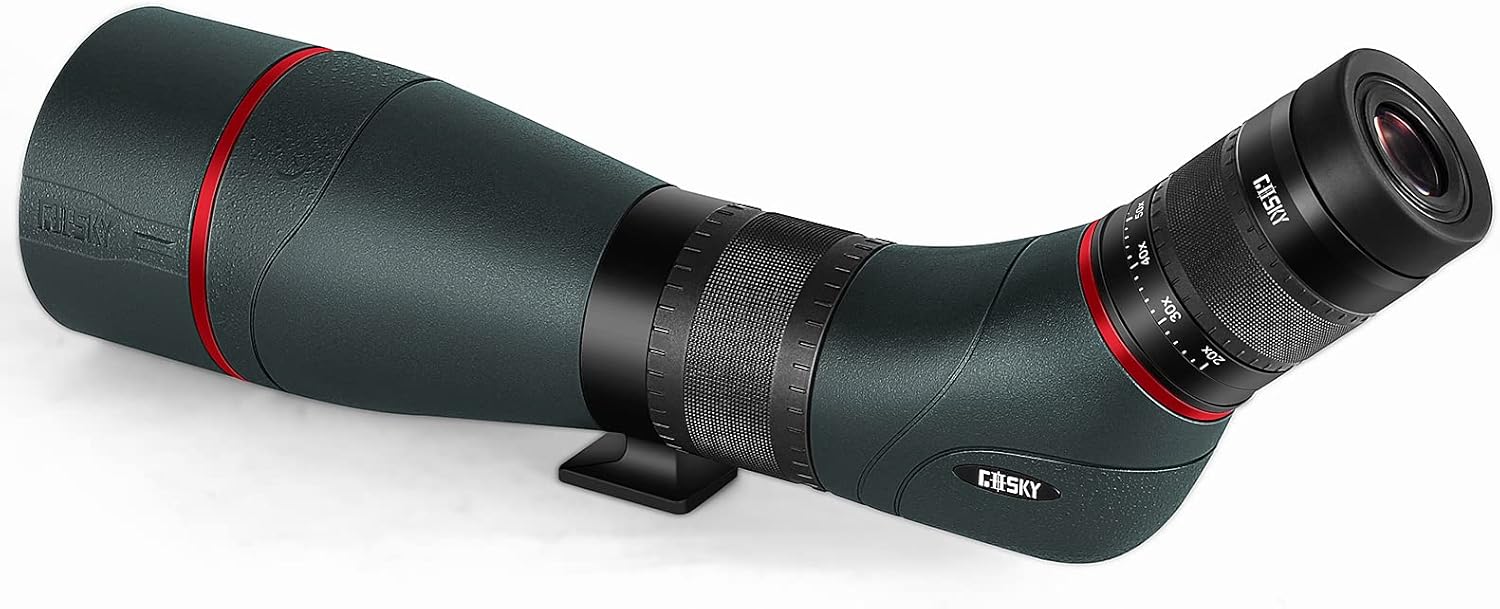 Gosky EagleView Upgrade 20-60x85mm ED Spotting Scope - Ultra High Definition & Extra-Low Dispersion Optics Spotter Scope with Smartphone Adapter