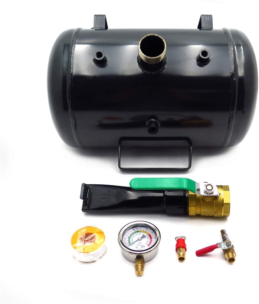 HTTMT- 5 Gallon Vehicle Air Tire Bead Seater Blaster Tool Seating Inflator Truck ATV 145PSI [P/N: ET-CAR-TIRE005-5G-YELLOW]