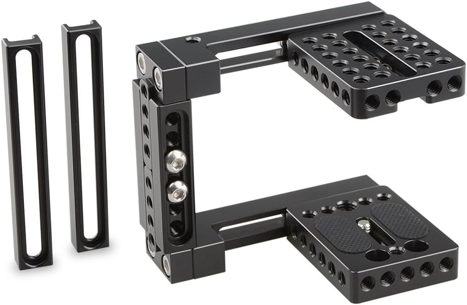 CAMVATE Adjustable Camera Cage Fit for Right Handle and Left Handle Camera(Basic) Pack of 2