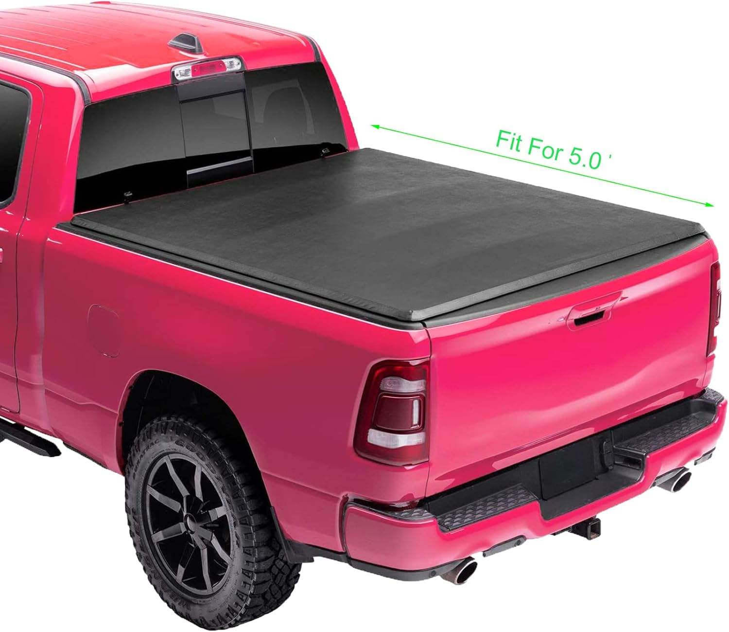 SONTIAN Soft Roll Up Tonneau Cover, Compatible with 2005-2015 T0Y0TA Tacoma Truck Bed Tonneau CoverPickup 5ft Fleetside Bed