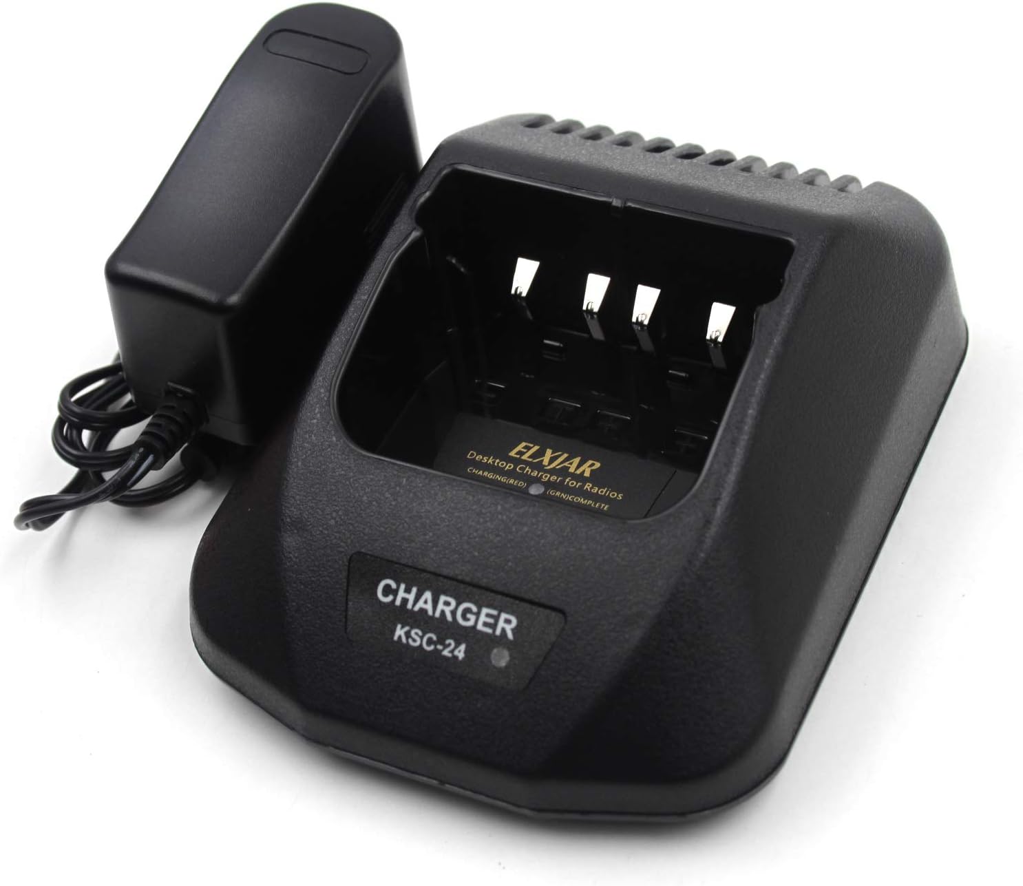 (2-Pack) KSC-24 Rapid Quick Charger for Kenwood Battery Two Way Radio KNB14 KNB15 KNB16 KNB17A KNB17B KNB20N KNB21N KNB22N TK2100 TK3100 TK272 TK372 TK373 TK280 TK380 TK290 TK390 TK480 TK481 Pack of 2